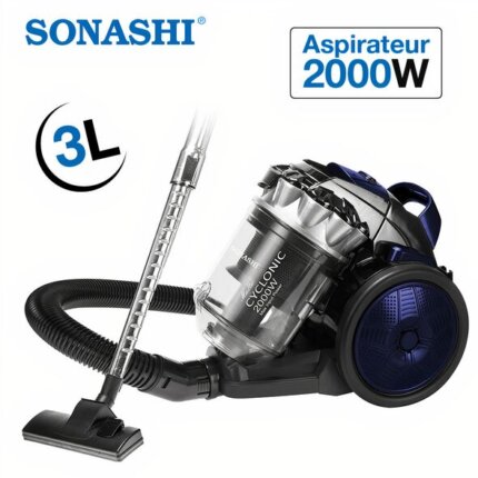 مكنسة سوناشي الكهربائية قوية و سهلة الاستعمال لتنظيف مثالي SONASHI Aspirateur Puissant Pour Un Nettoyage Exemplaire 2000W SVC-9028C
